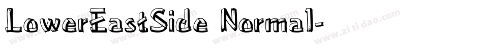 LowerEastSide Normal字体转换